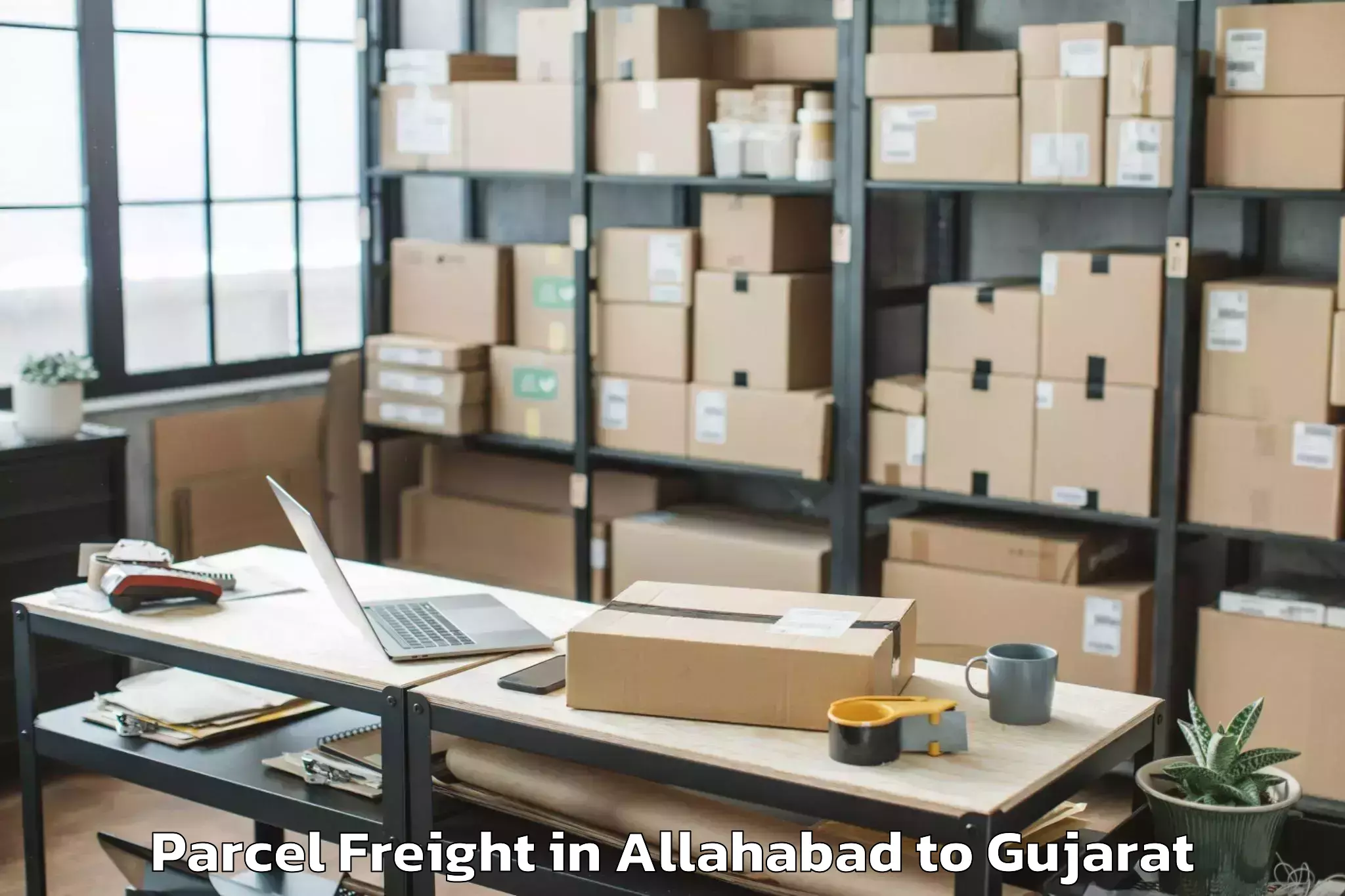 Quality Allahabad to Junagadh Agricultural Universi Parcel Freight